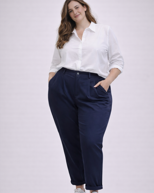 MOM FIT GABARDINA PLUS SIZE