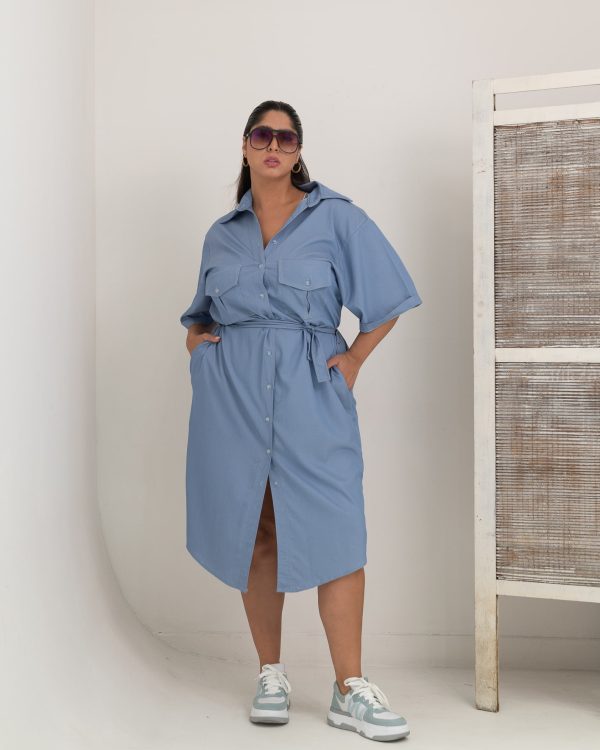 VESTIDO CAMISERO SIMIL JEAN