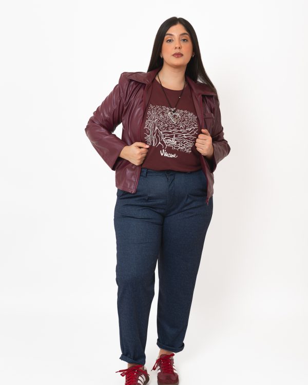 MOM PINZADO PUNTO ROMA / SIMIL JEAN PLUS SIZE