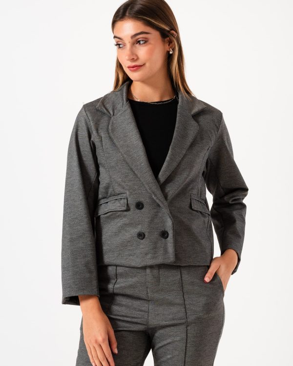 SACO BOTONES PUNTO ROMA