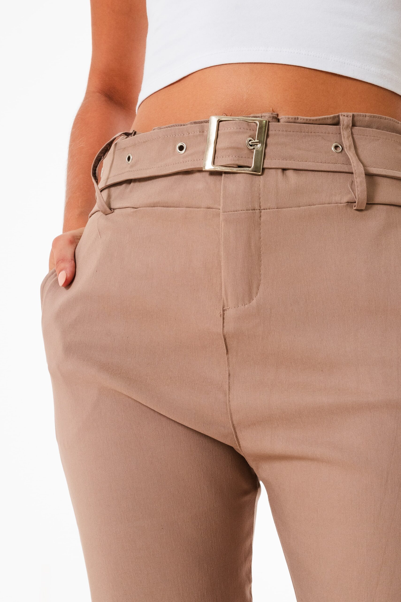 PANTALON CON CINTO BENGALINA - Imagen 2