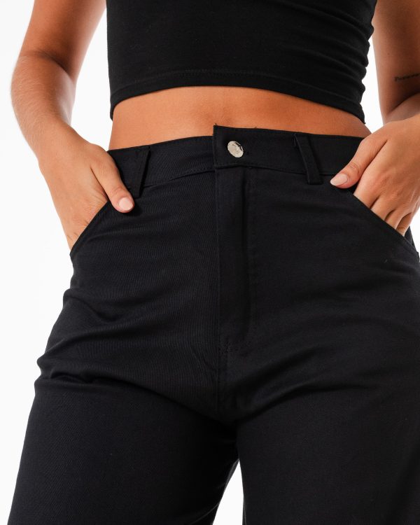 Alternative view of WID LEG BOTONES LATERALES GABARDINA