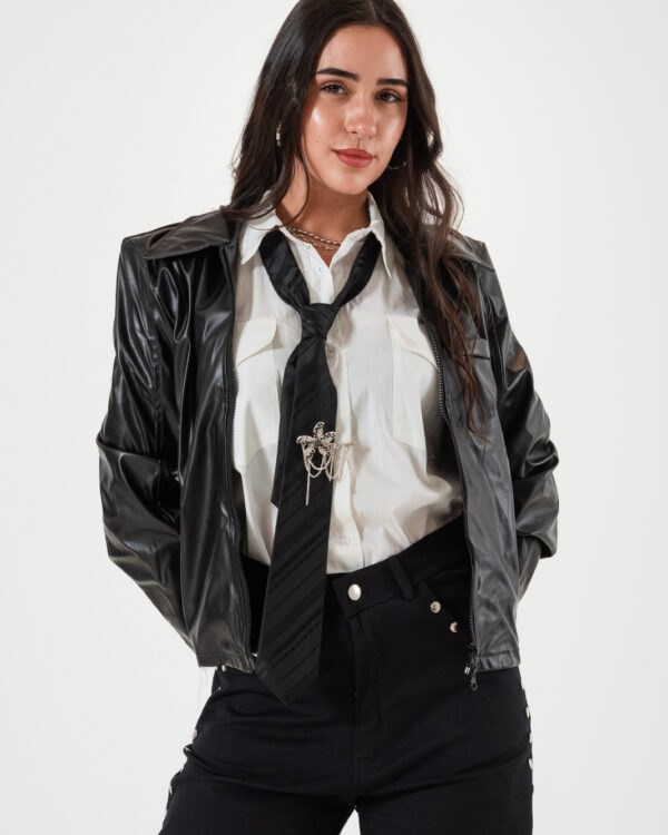 CAMPERA NINA ECOCUERO