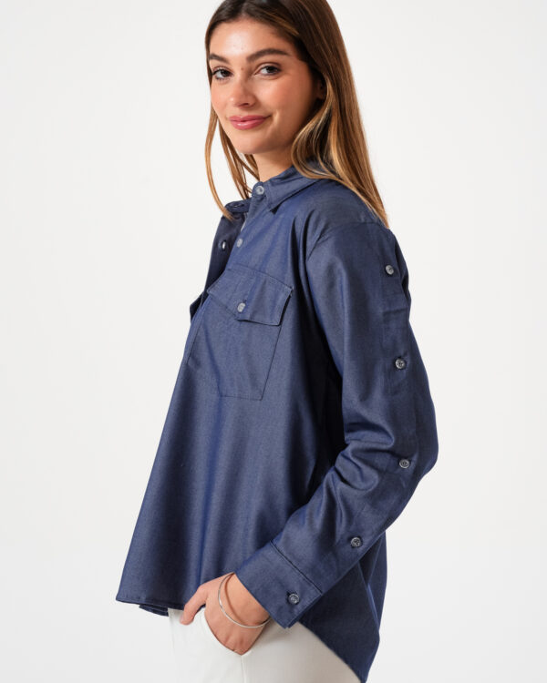 CAMISA BOTONES SIMIL JEAN