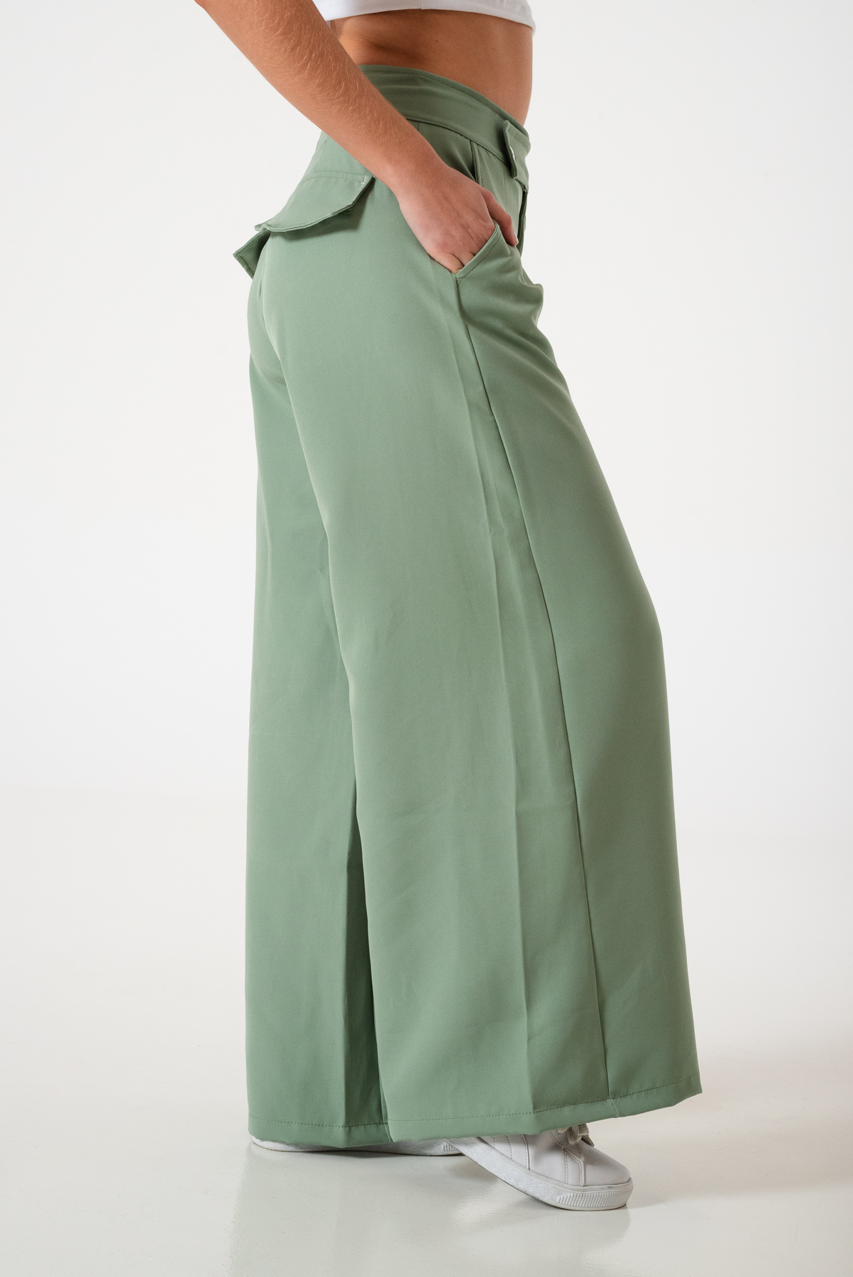 MAXI PALAZO CRUZADO SASTRERO - Imagen 5