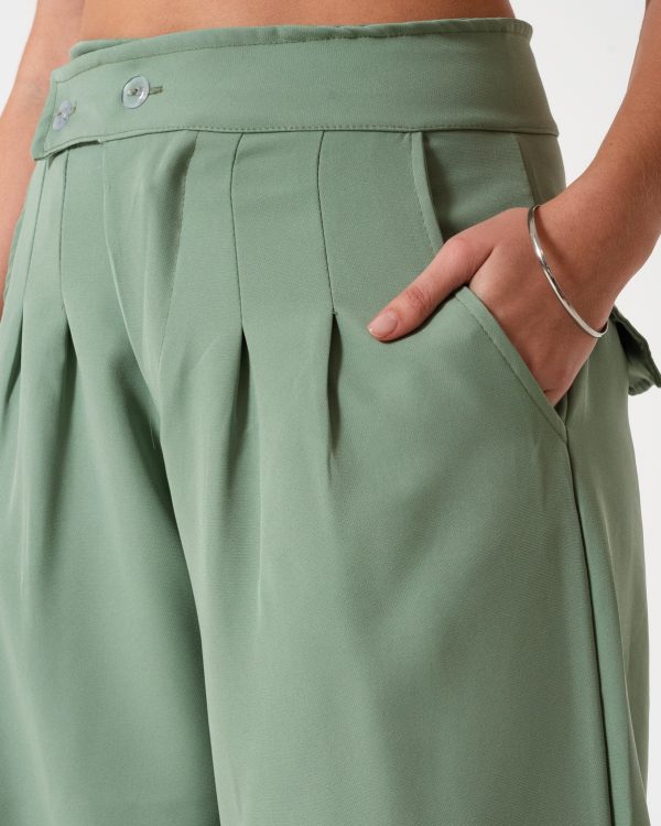 Alternative view of MAXI PALAZO CRUZADO SASTRERO