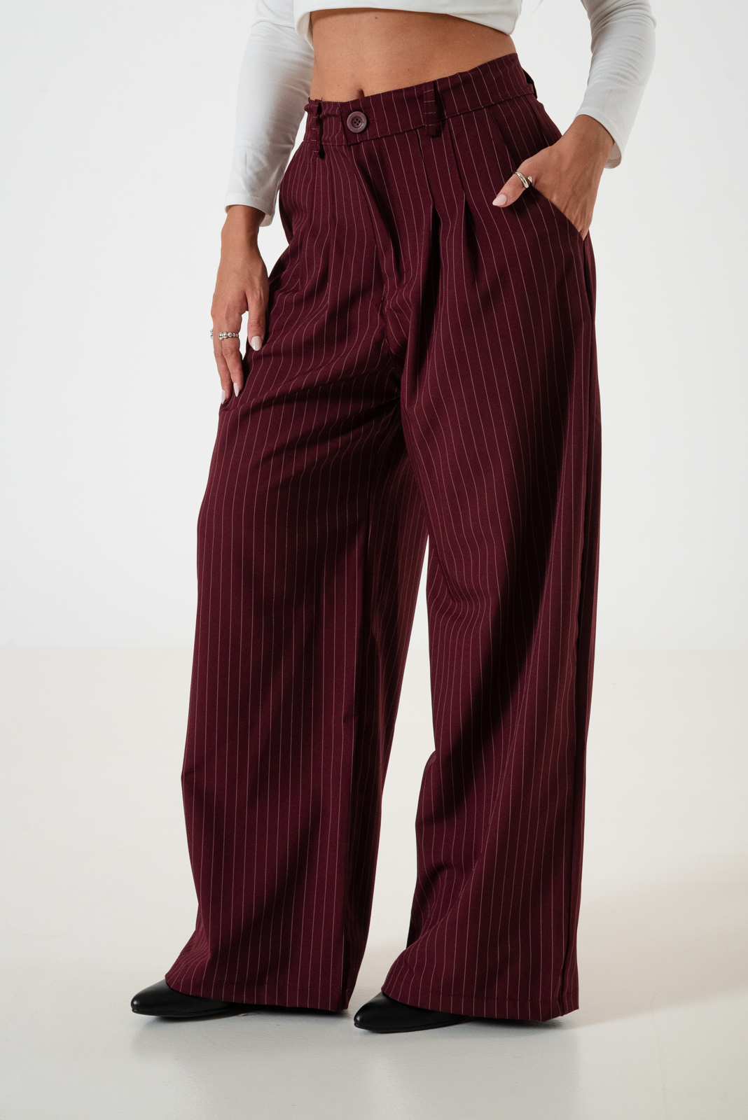 MAXI PALAZO 40 RAYADO SASTRERO - Imagen 5