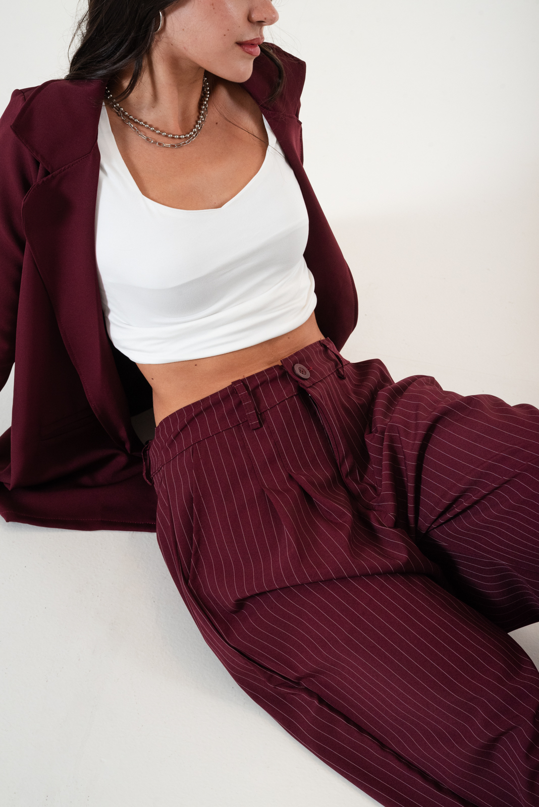 MAXI PALAZO 40 RAYADO SASTRERO - Imagen 3