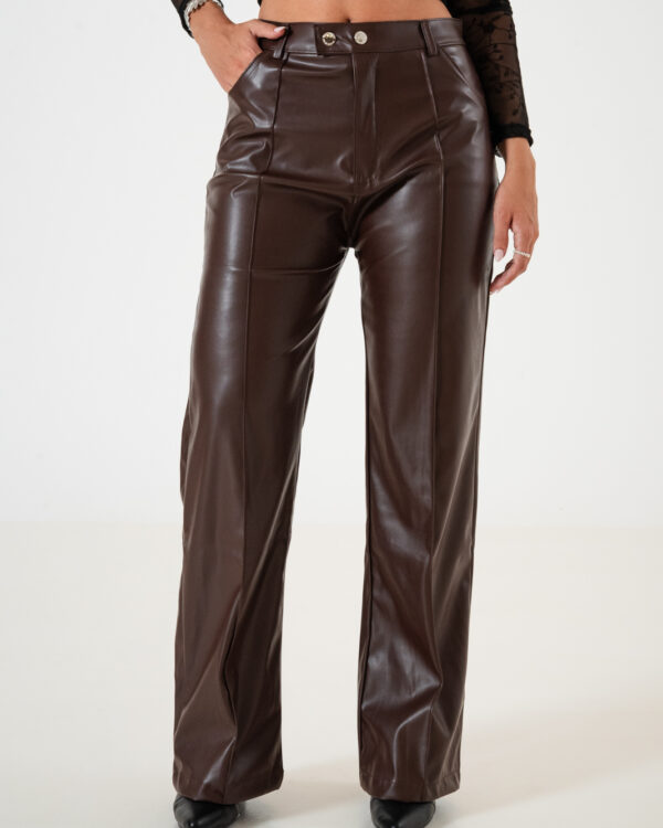 PANTALON RECTO DESPUNTE ECOCUERO