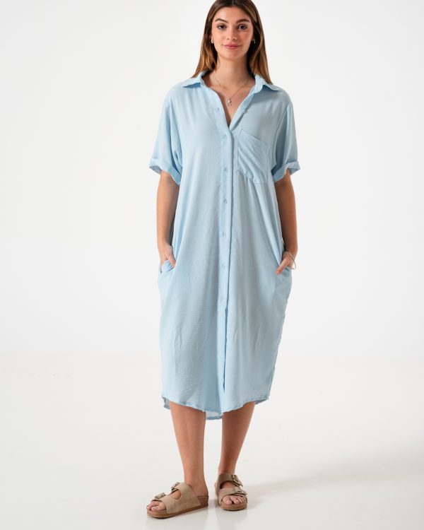 VESTIDO CAMISERO LINO