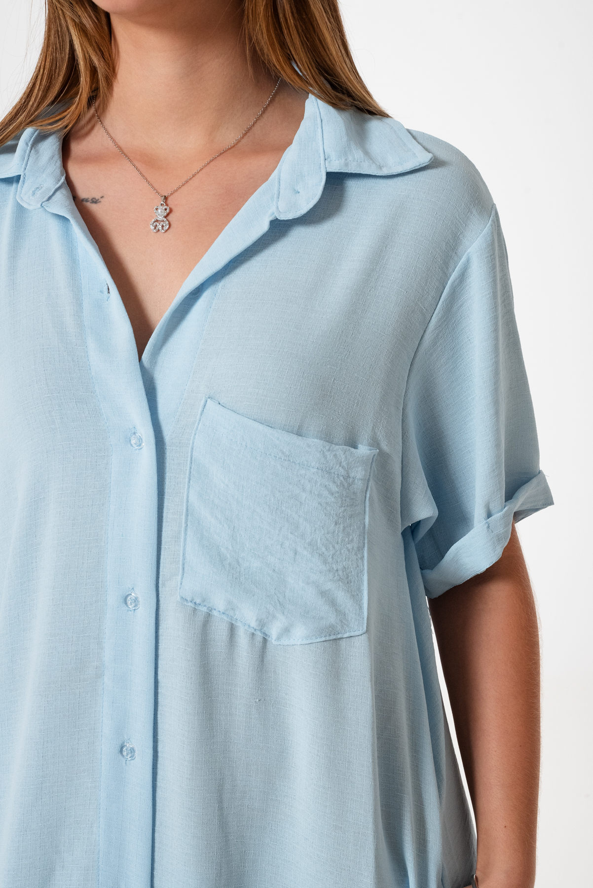 VESTIDO CAMISERO LINO - Imagen 2