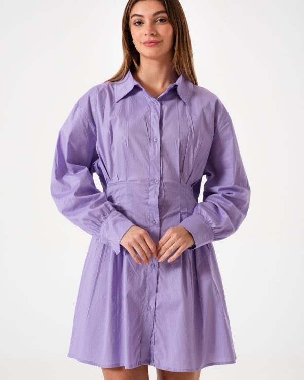 VESTIDO PINZADO POPLIN