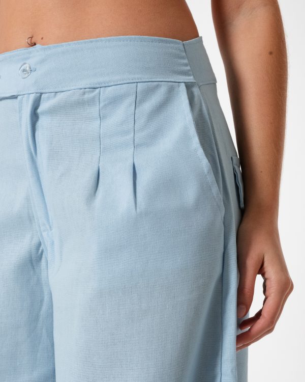 Alternative view of MAXI PALAZO CRUZADO LINO