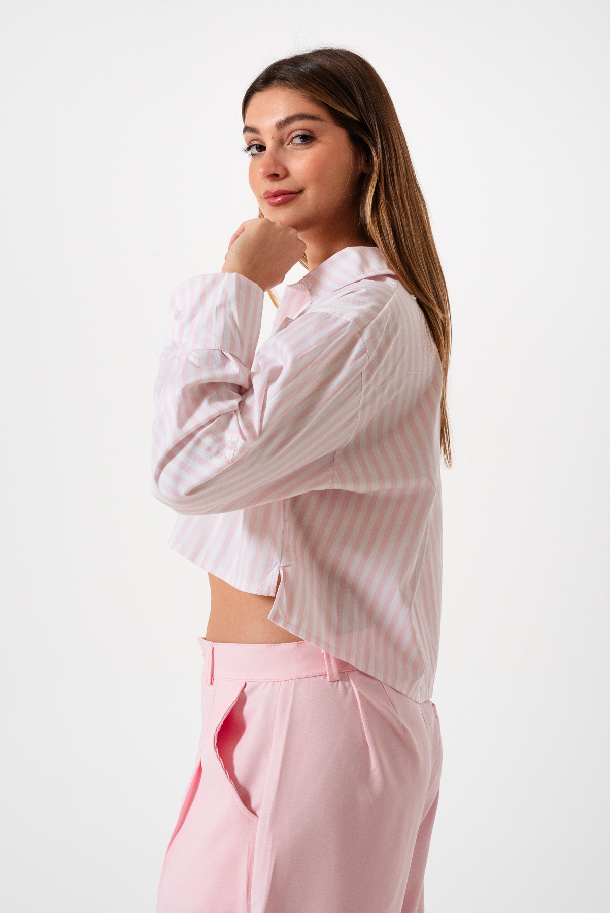 CAMISA CORTA POPLIN RAYADO - Imagen 5