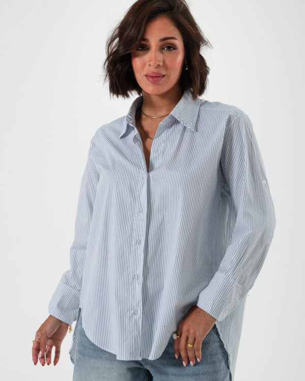 CAMISA OVER ERIKA POPLIN RAYADO