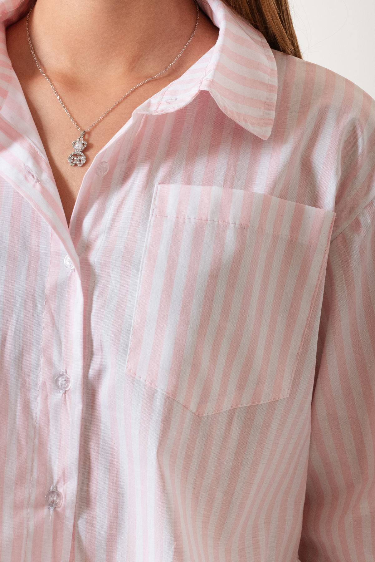 CAMISA CORTA POPLIN RAYADO - Imagen 3