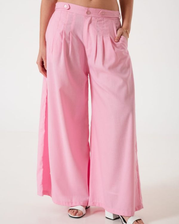 MAXI PALAZO 3 PINZAS LINO