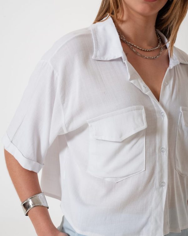 Alternative view of CAMISA MANGA CORTA LINO
