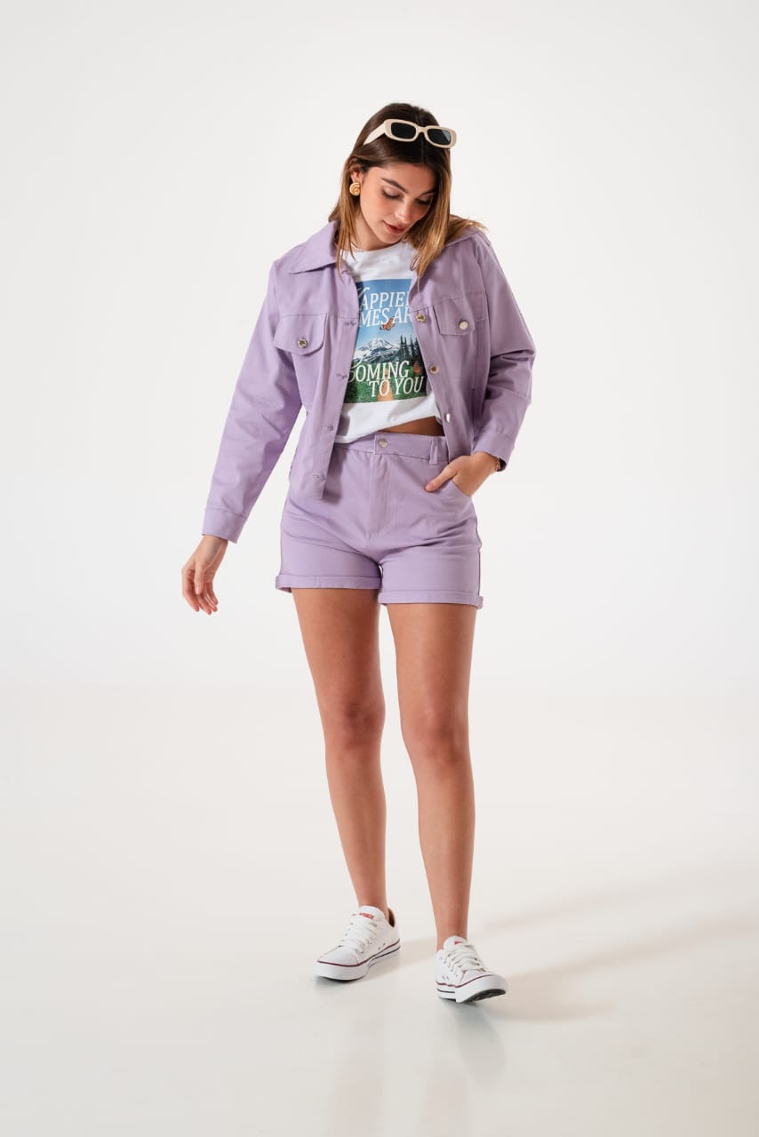 SHORT MOM GABARDINA - Imagen 7