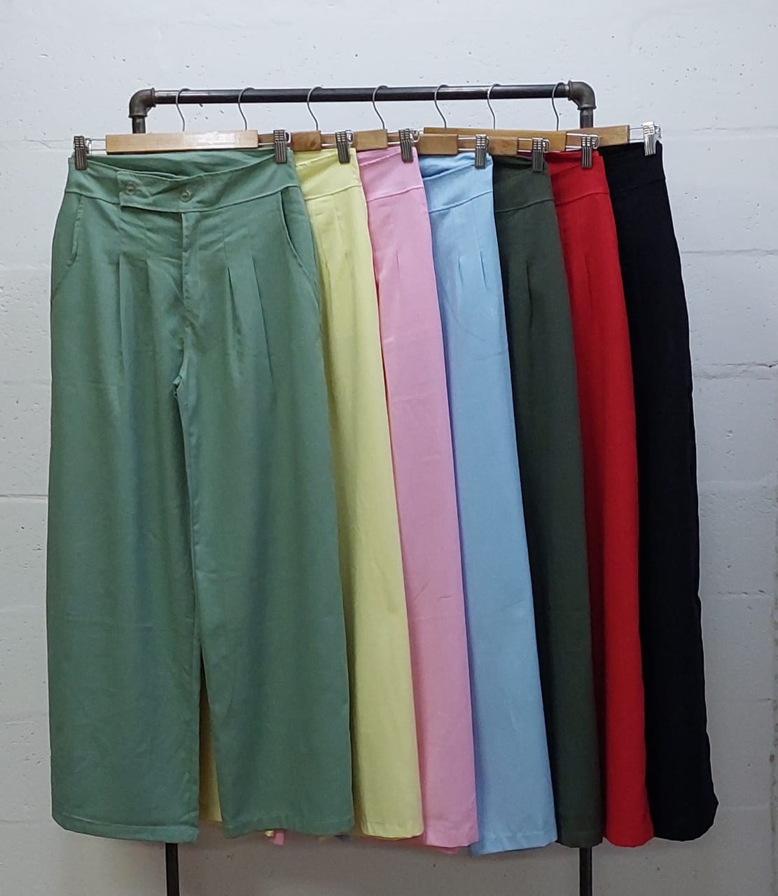 MAXI PALAZO CRUZADO LINO - Imagen 7