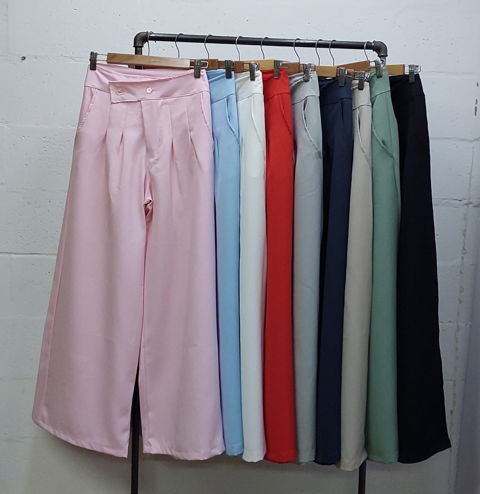 MAXI PALAZO CRUZADO SASTRERO - Imagen 6