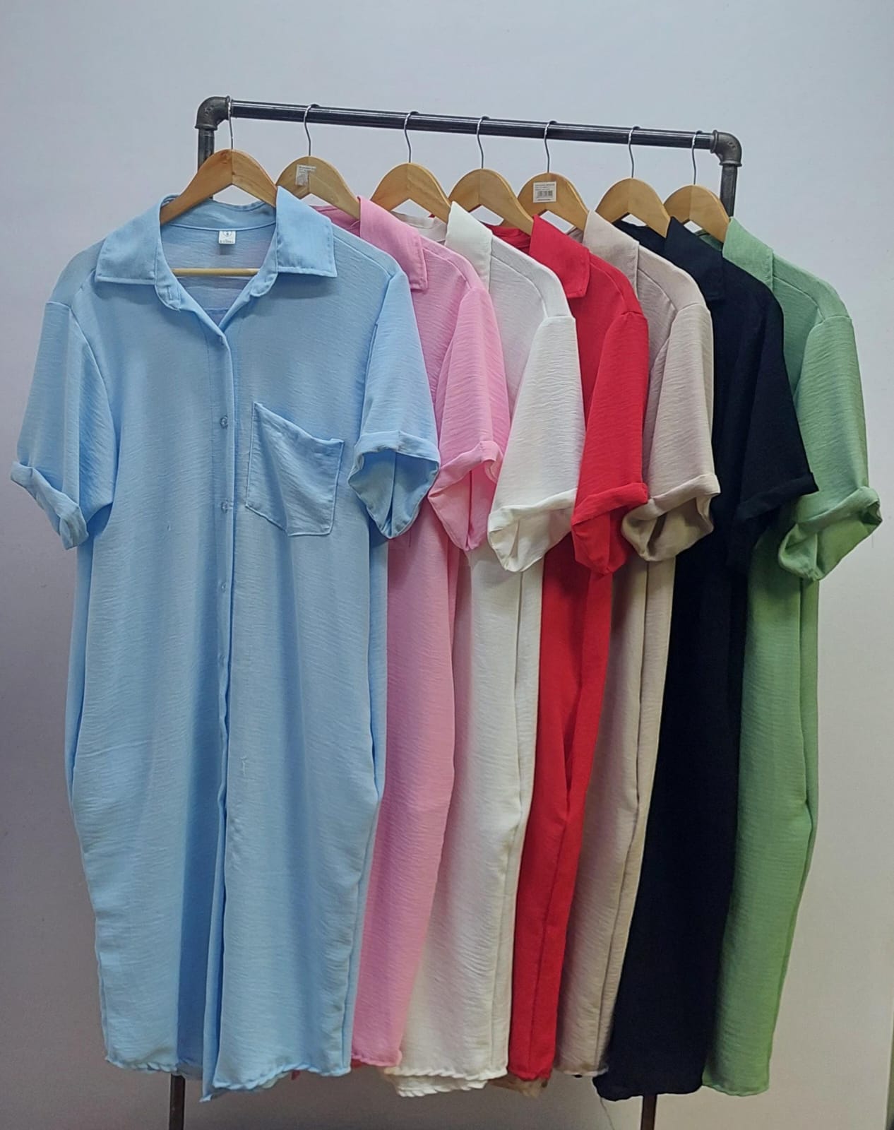 VESTIDO CAMISERO LINO - Imagen 5