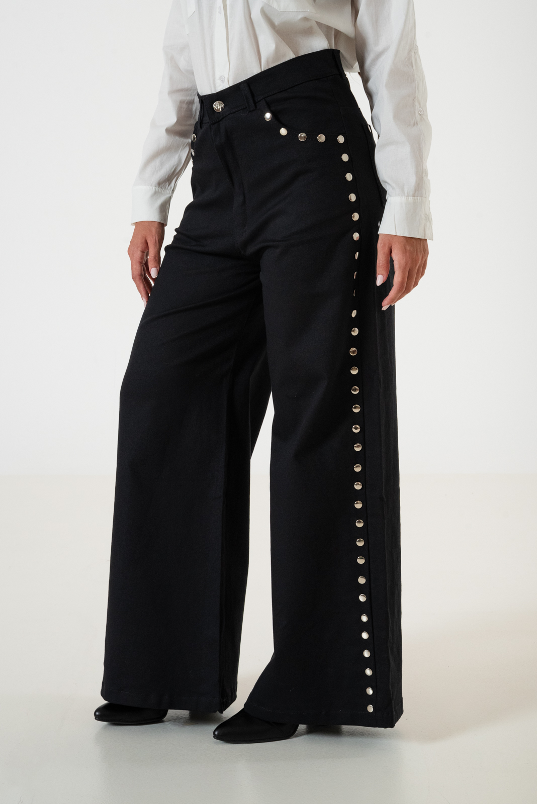 WID LEG TACHAS GABARDINA - Imagen 5