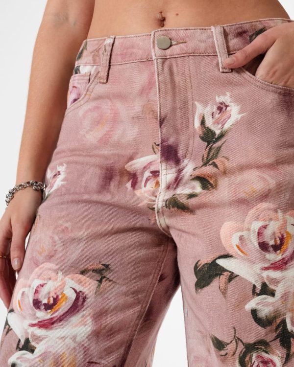 Alternative view of JEAN WID LEG ESTAMPADO - LY-093