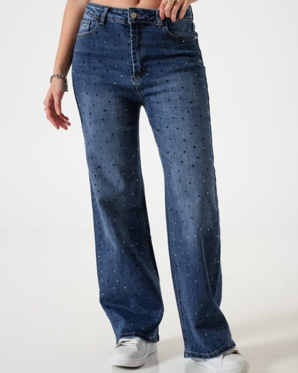 JEAN WID LEG STRASS - A25R09