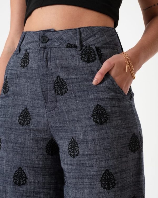 Alternative view of PALAZO LINO RAYADO - 9561