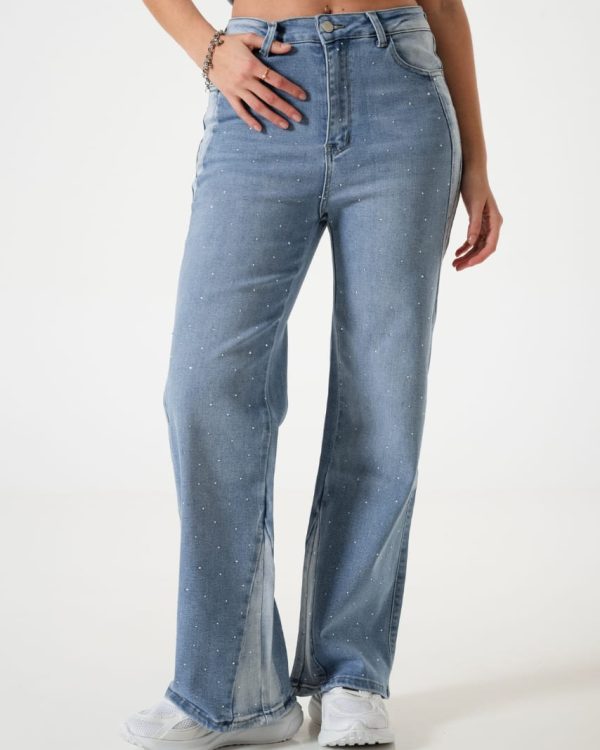 JEAN WID LEG STRASS - A25R01