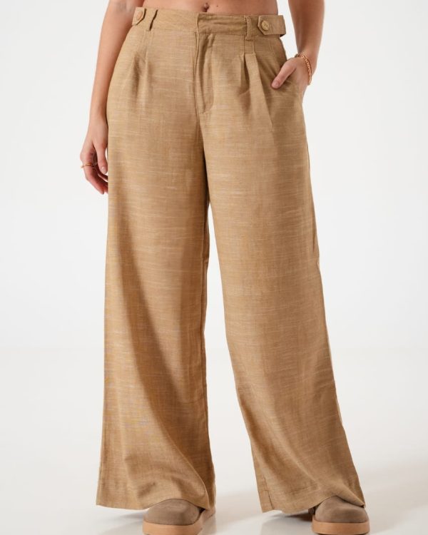 PALAZO PINZADO LINO - YX25038