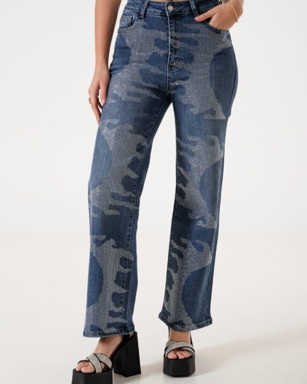 JEAN WID LEG STRASS - A25R04