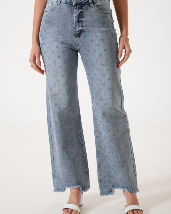 JEAN WID LEG STRASS - A25R06