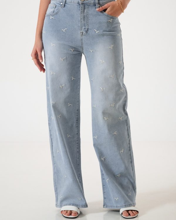 JEAN WID LEG BORDADO - MME-W3650