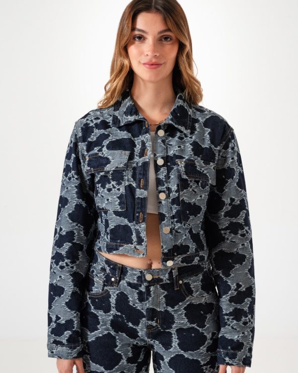 CAMPERA JEAN BORDADO - L-0059-2