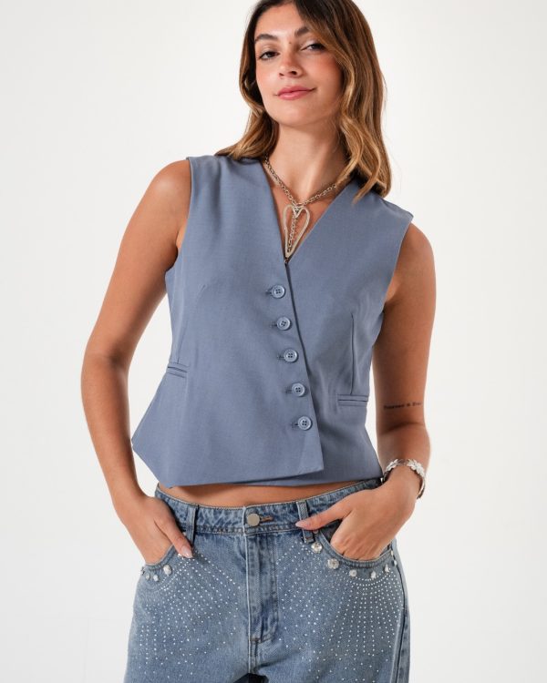 CHALECO CRUZADO SASTRERO - S50430