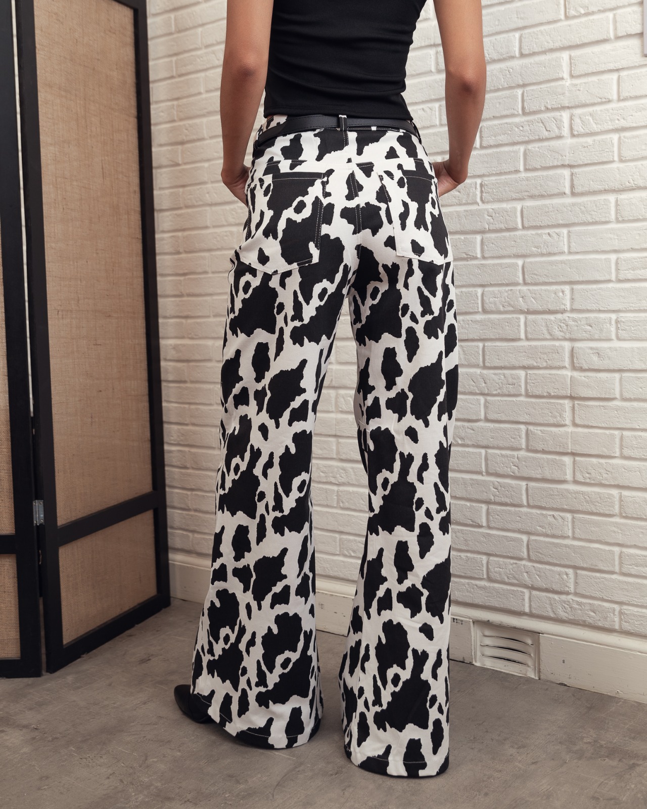 WID LEG PRINT GABARDINA - Imagen 4