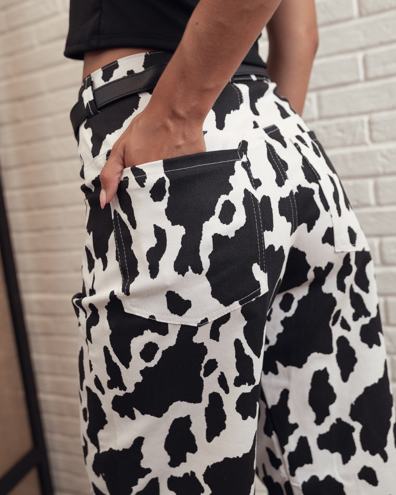 WID LEG PRINT GABARDINA - Imagen 3