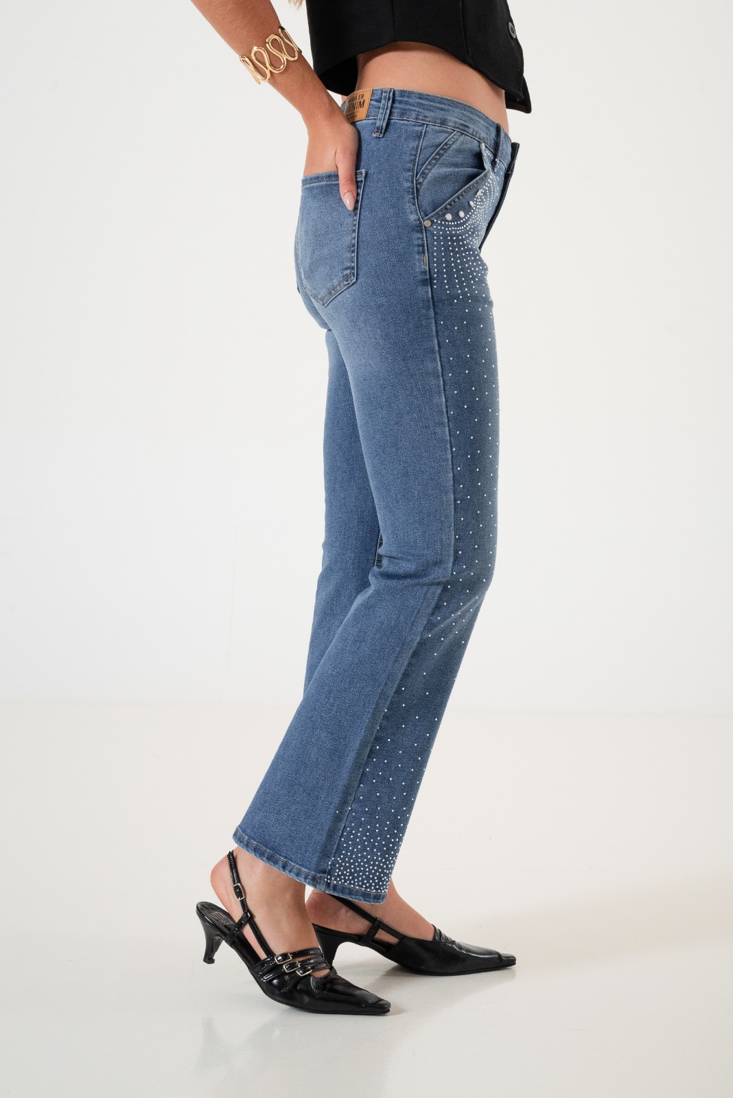 JEAN WID LEG STRASS - LYFJ676 - Imagen 6