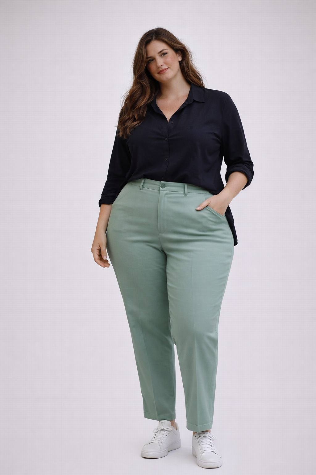PANTALON RECTO SASTRERO PLUS SIZE