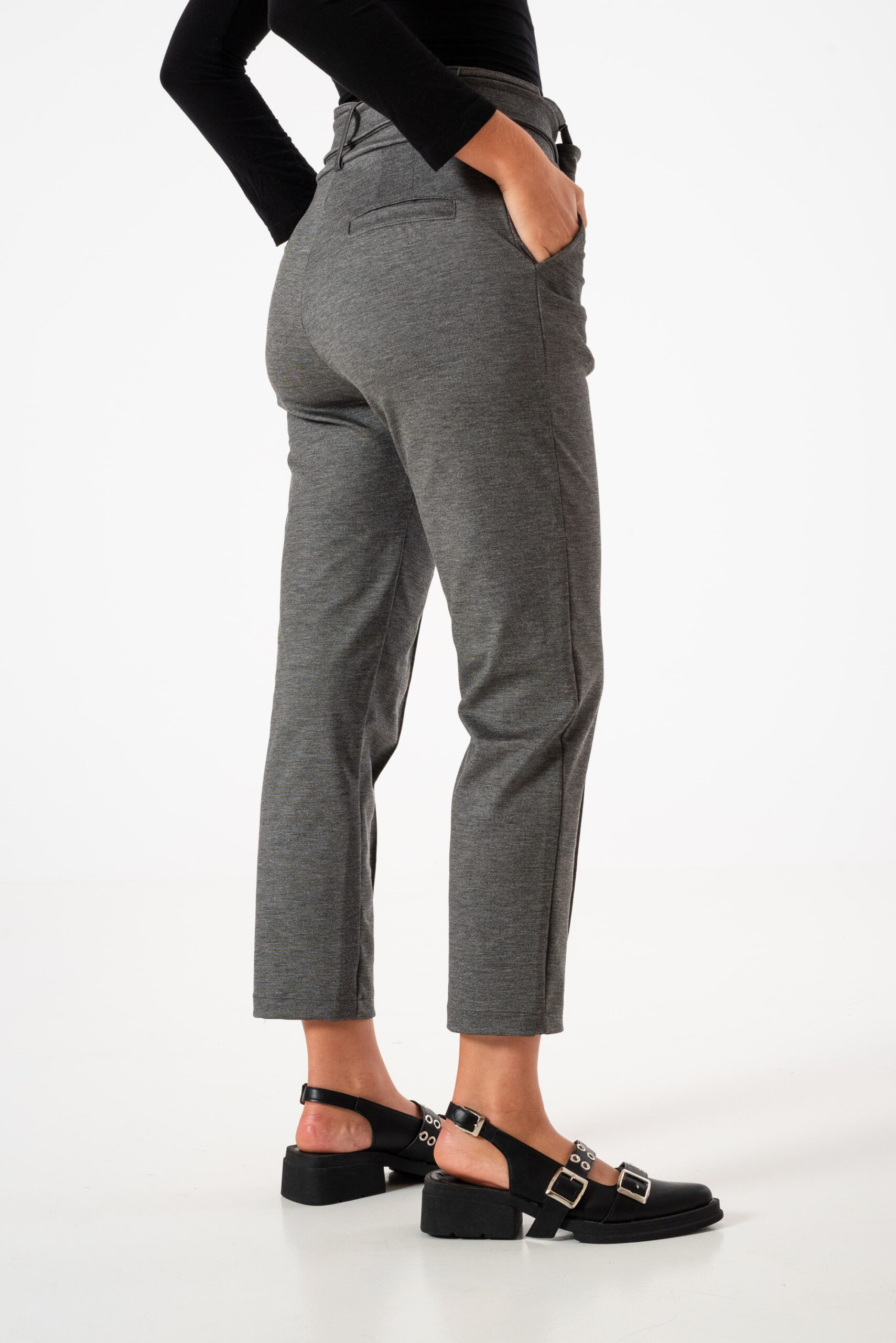 PANTALON CON CINTO PUNTO ROMA - Imagen 4