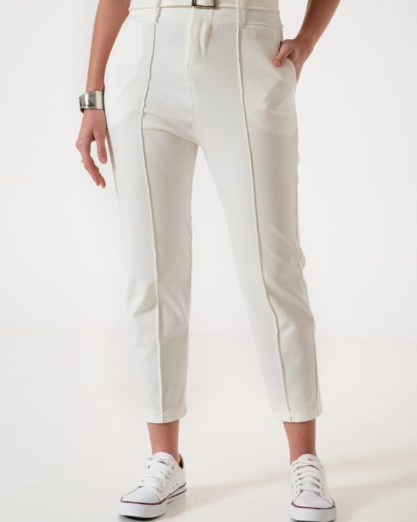 PANTALON CON CINTO PUNTO ROMA
