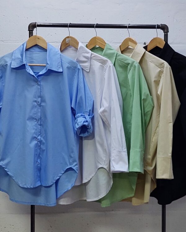 Alternative view of CAMISA OVER ERIKA POPLIN PLUS SIZE