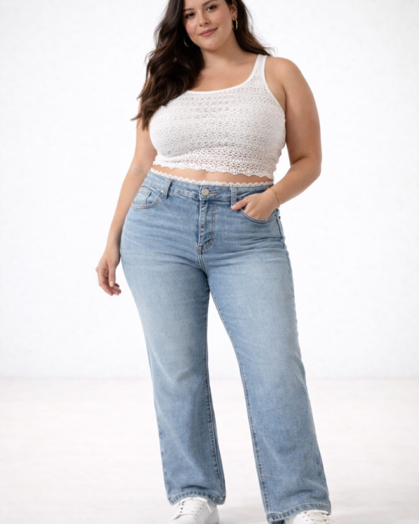 JEAN WID LEG ENCAJE - LY-071