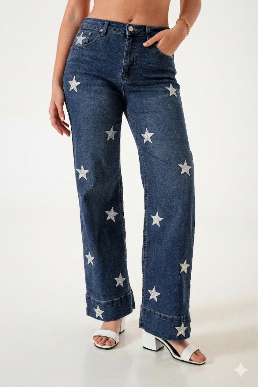 JEAN WID LEG ESTRELLA - LYFJ707