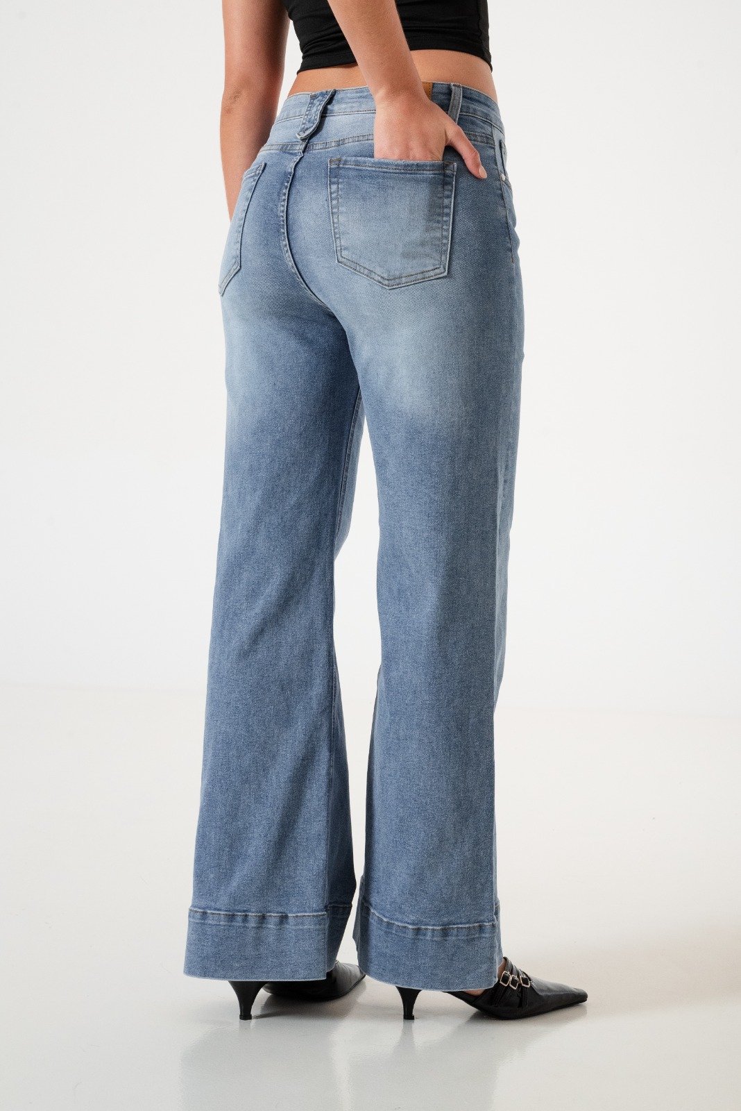 JEAN WID LEG TACHAS - LYFJ892 - Imagen 2