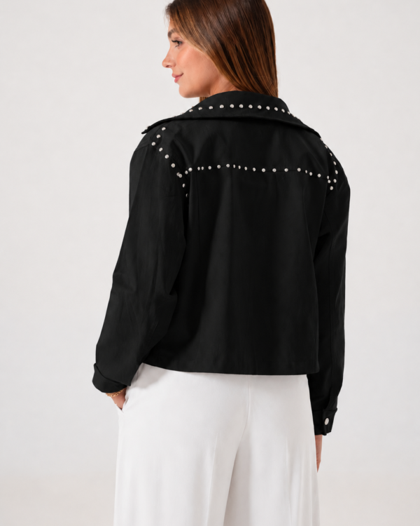 Alternative view of CAMPERA MOM TACHAS GABARDINA
