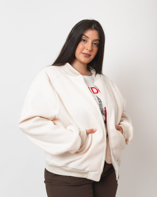 Alternative view of CAMPERA BOMBER PAÑO PLUS SIZE