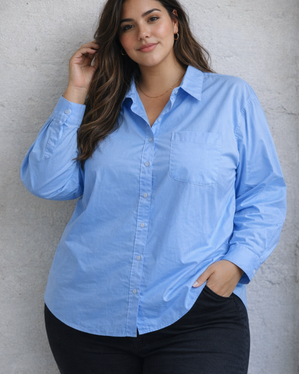 CAMISA POPLIN PLUS SIZE